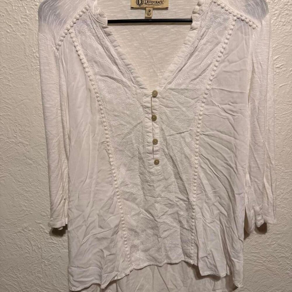 Democracy Women's White Blouse